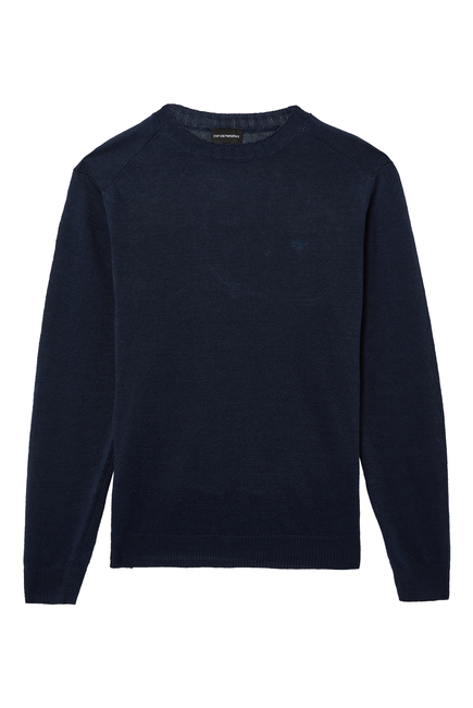 Linen Micro Logo Sweater